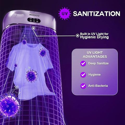 🌟 Portable Clothes Dryer – Fast Drying, UV Sanitizing & Space-Saving Laundry Solution 👕✨