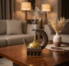 Islamic Crescent Moon & Lantern Decorative Showpiece