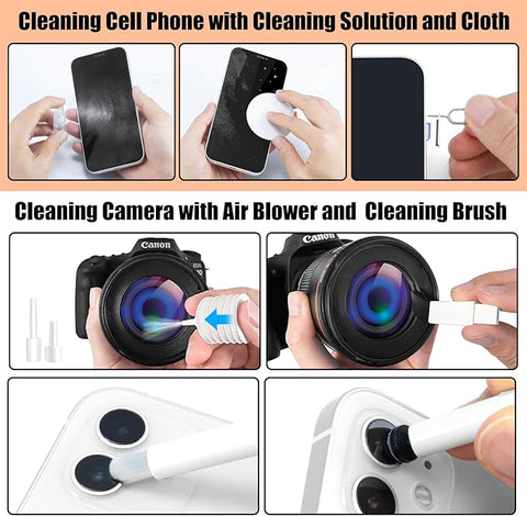 ✨ 20-in-1 Electronic Cleaning Kit – Laptop, Phone & Keyboard Screen Cleaner Set | Multi-Function Cleaning Tool for AirPods, Camera, Tablet, PC & Car Screens