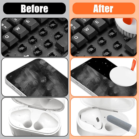 ✨ 20-in-1 Electronic Cleaning Kit – Laptop, Phone & Keyboard Screen Cleaner Set | Multi-Function Cleaning Tool for AirPods, Camera, Tablet, PC & Car Screens
