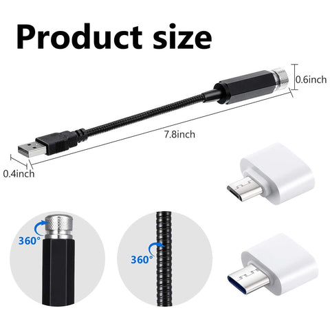 Usb Roof Star Projector Lights With 3 Modes